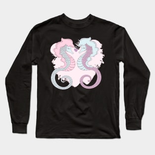 Cute Seahorse Long Sleeve T-Shirt